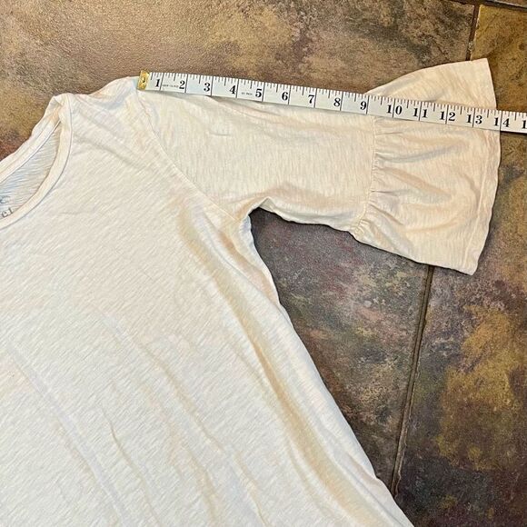 Velvet By Graham & Spencer Vintage Slub Cotton Dress Quarter Bell Sleeve Small - Picture 4 of 10